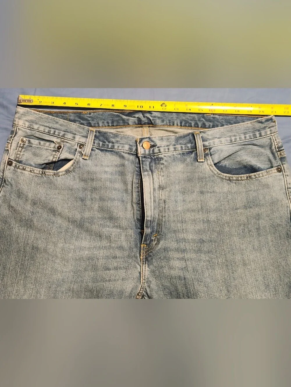 Levi's 569 Loose Straight Men's Jeans Light Wash Denim Size 40x30